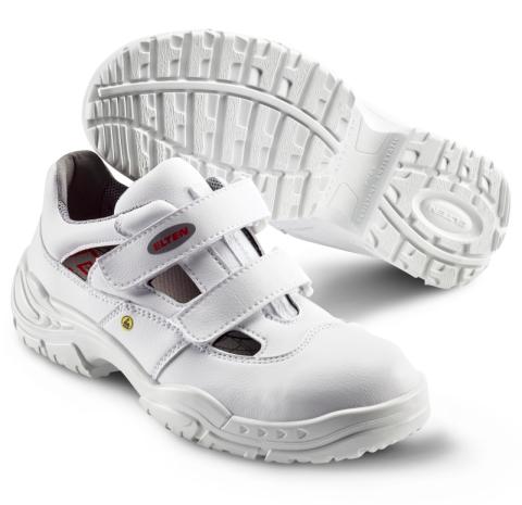 ELTEN 72015 White Easy Low vernesandal. Med dobbel borrelås